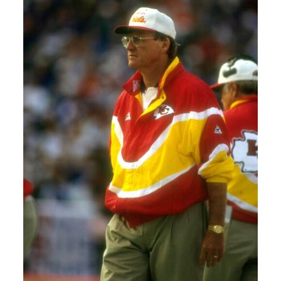 Kansas Chiefs 90s APEX puffer jacket MONTANA L red gold NFL Pro Line vintage - Picture 13 of 13